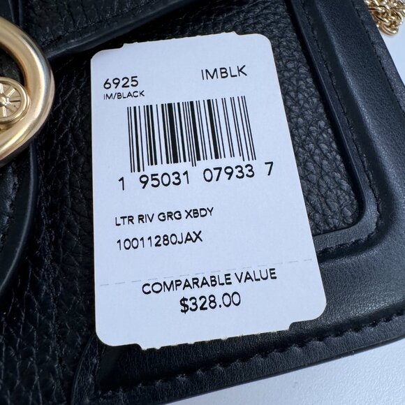 Coach 6925 Georgie Crossbody With Rivets IN BLACK - Picture 6 of 6